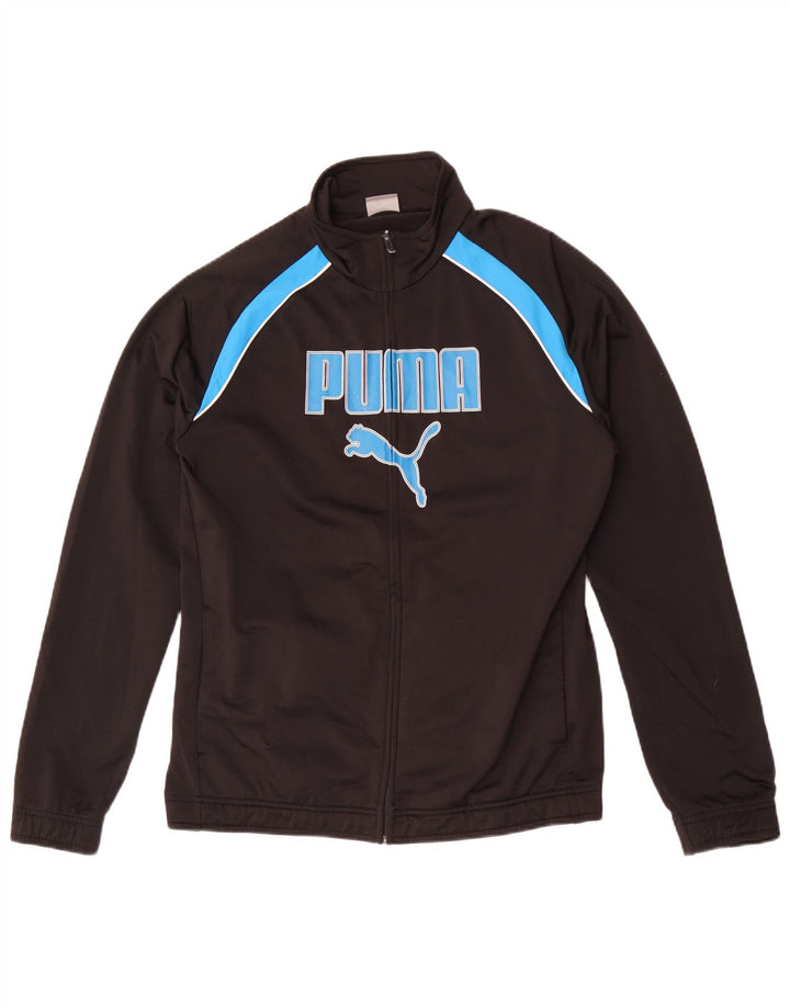 Ανδρική αθλητική φόρμα γραφικών Puma Μπουφάν μεσαίου μαύρου χρώματος πολυεστέρας