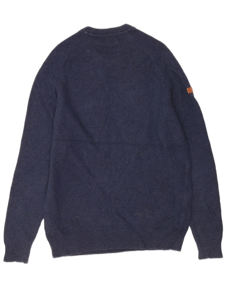 Ανδρικό πουλόβερ Superdry Crew Neck Jumper Lambswool σε μπλε Navy