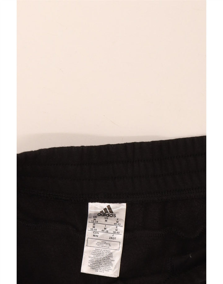 Γυναικεία αθλητική φόρμα ADIDAS Παντελόνι Joggers UK 12/14 Μεσαίο μαύρο βαμβακερό
