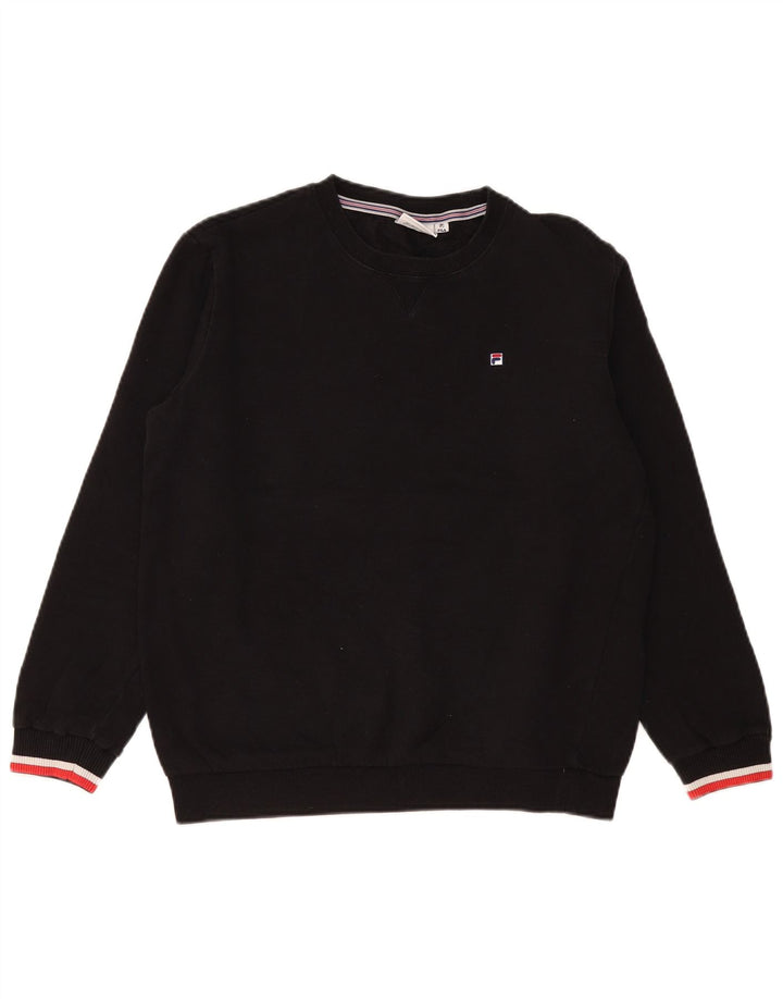 Γυναικεία φούτερ FILA Oversized Jumper UK 10 Small Black Cotton