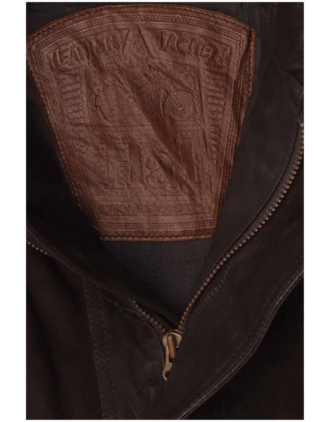 Vintage Ανδρικό Δερμάτινο Παλτό UK 40 Large Black Leather