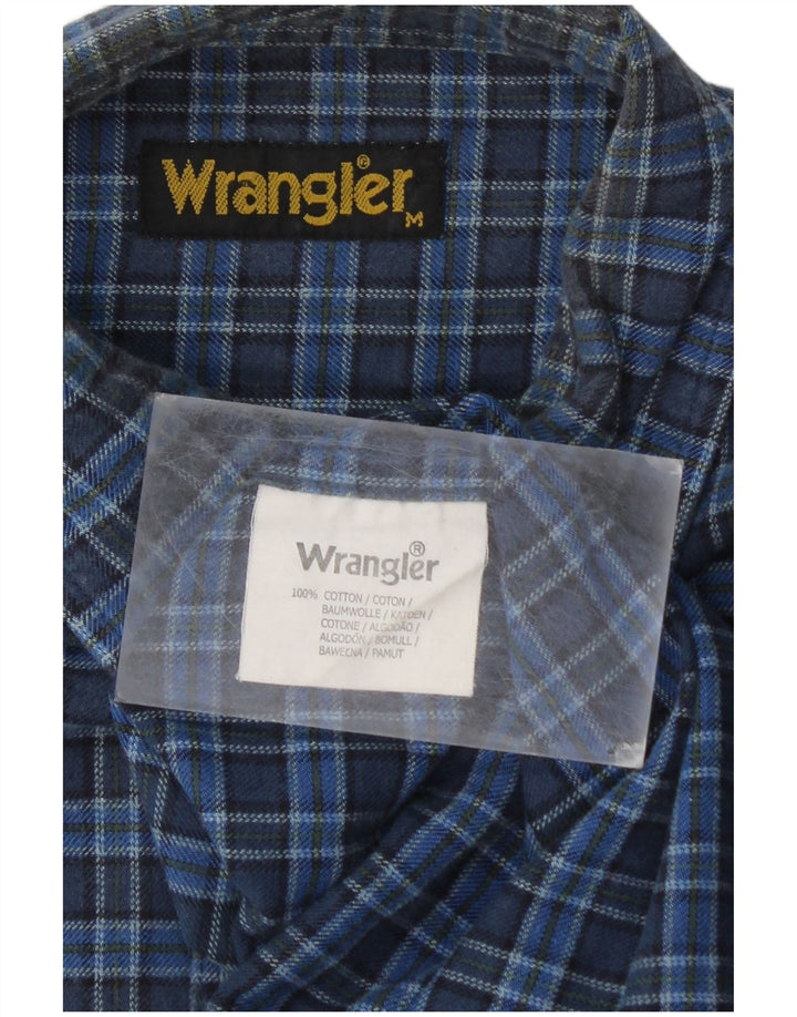 Ανδρικό φανελένιο πουκάμισο Wrangler, μεσαίο μπλε, βαμβακερό