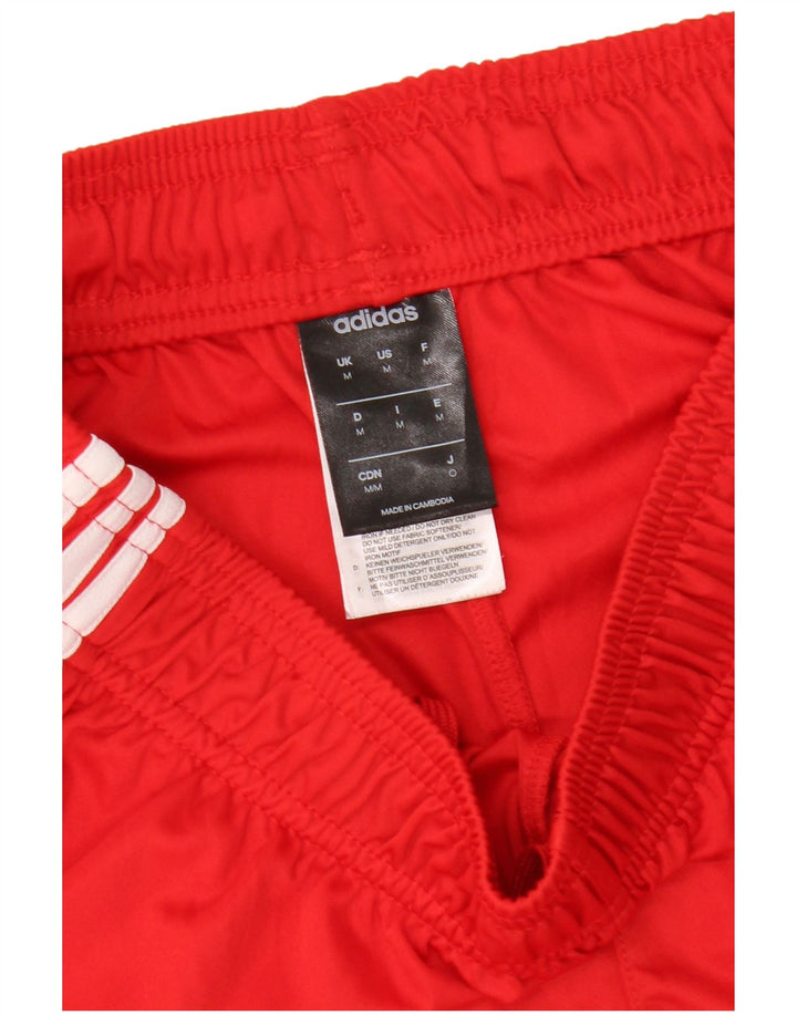 Ανδρικό σορτς Adidas Climalite με μεσαίο κόκκινο πολυεστέρα