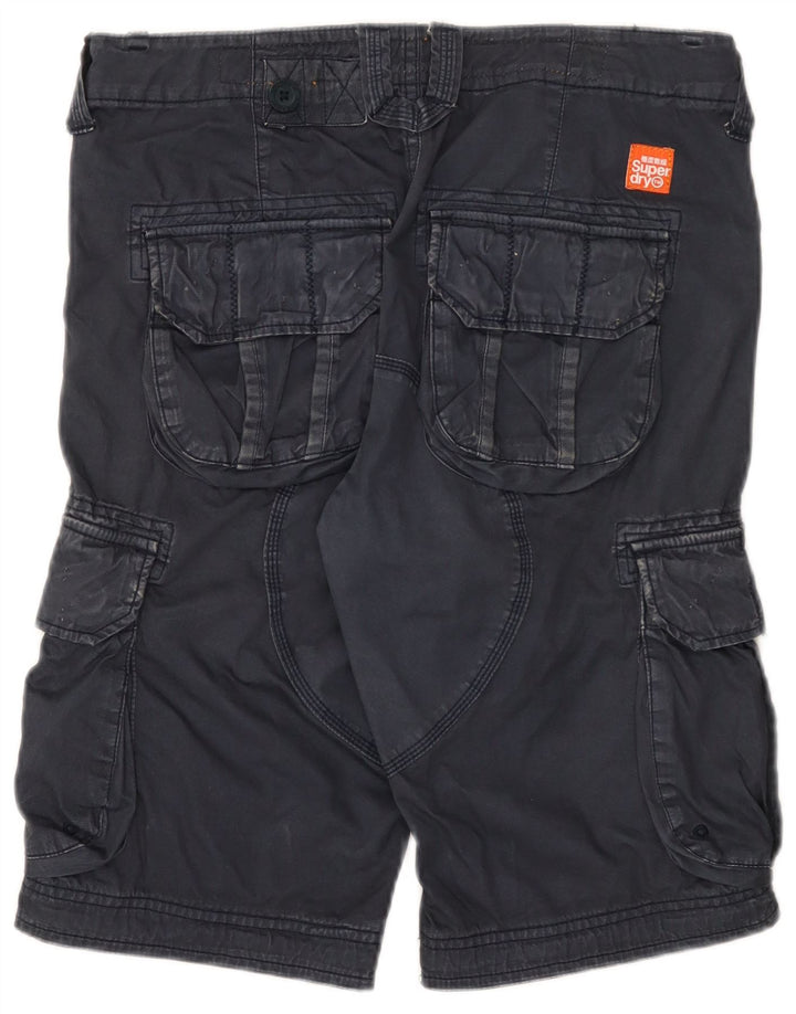 Ανδρικό σορτς Cargo Superdry Small W32 Navy Blue Cotton
