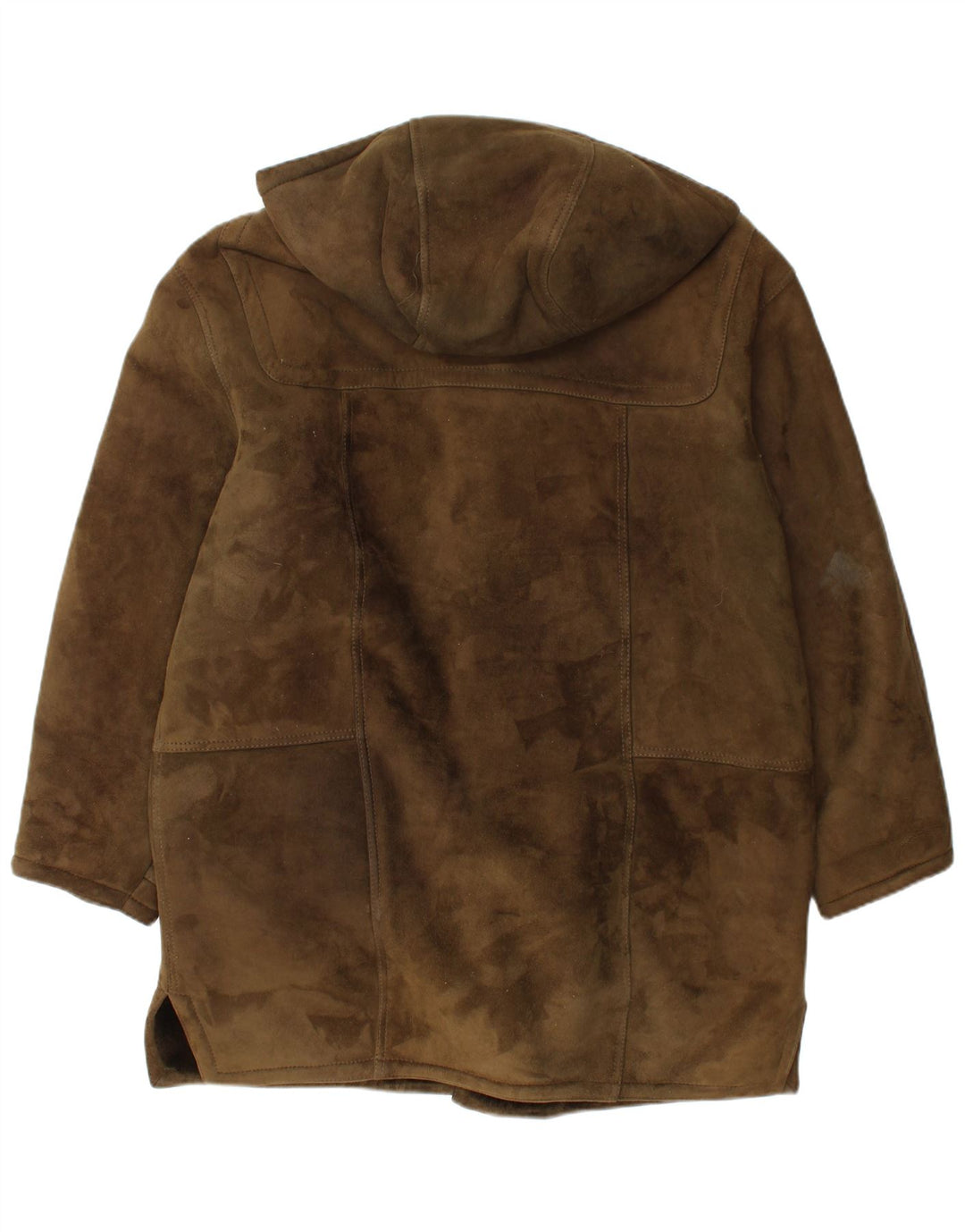 Παλτό VINTAGE Ανδρικό κουκούλα Shearling IT 50 Large Khaki Shearling