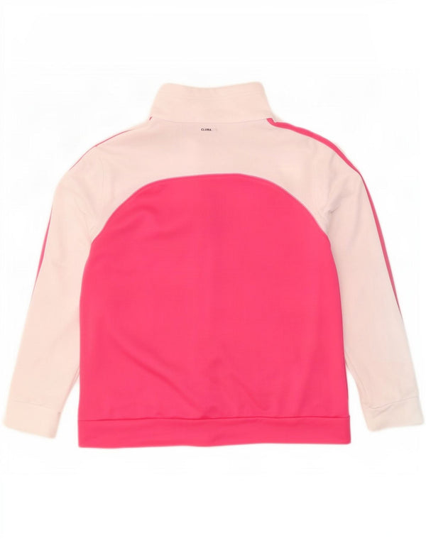 Adidas Γυναικεία φόρμα Climalite Top Jacket UK 20/22 XL Pink Colourblock