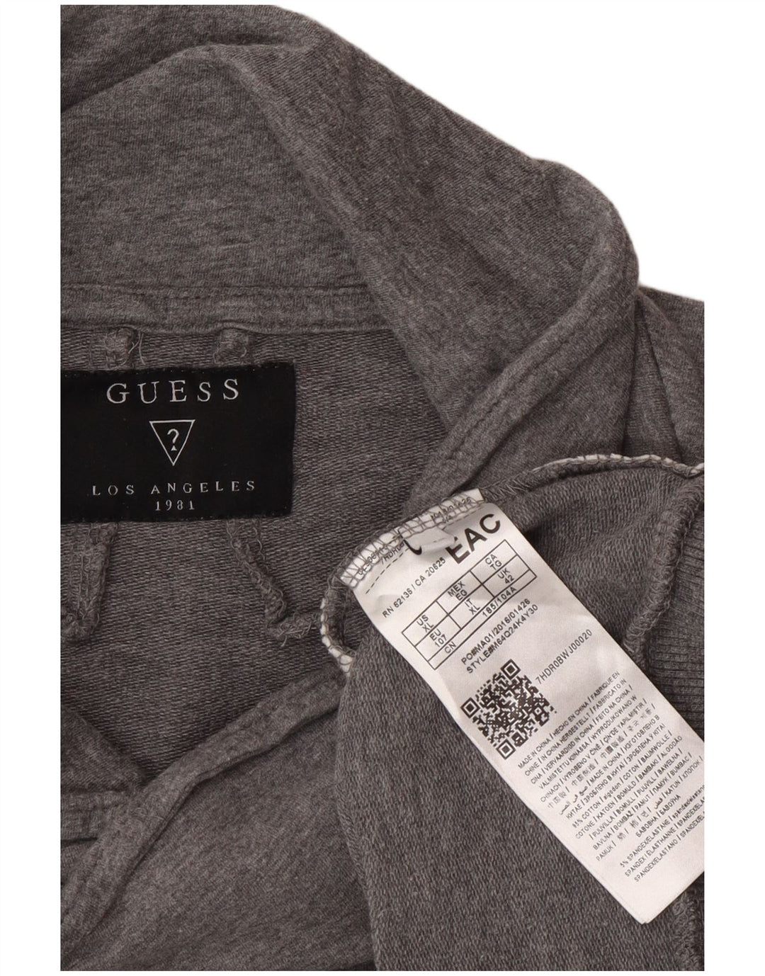 Γυναικείο φούτερ Guess Jumper IT 42 Βαμβακερό μεσαίο γκρι χρώμα