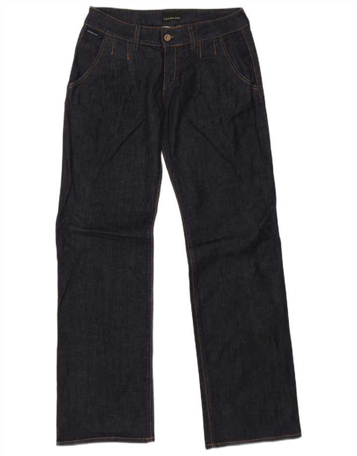 CALVIN KLEIN Γυναικείο ίσιο τζιν W30 L33 Μπλε βαμβακερό