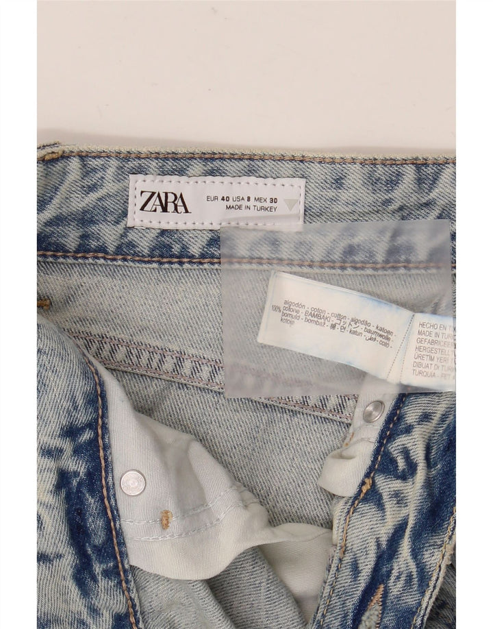 ZARA Γυναικείο ίσιο τζιν EU 40 Medium W30 L28 Μπλε βαμβακερό