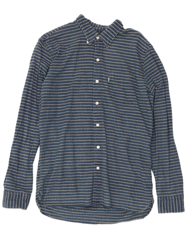 Ανδρικό πουκάμισο Levi's Medium Navy Blue ριγέ βαμβακερό