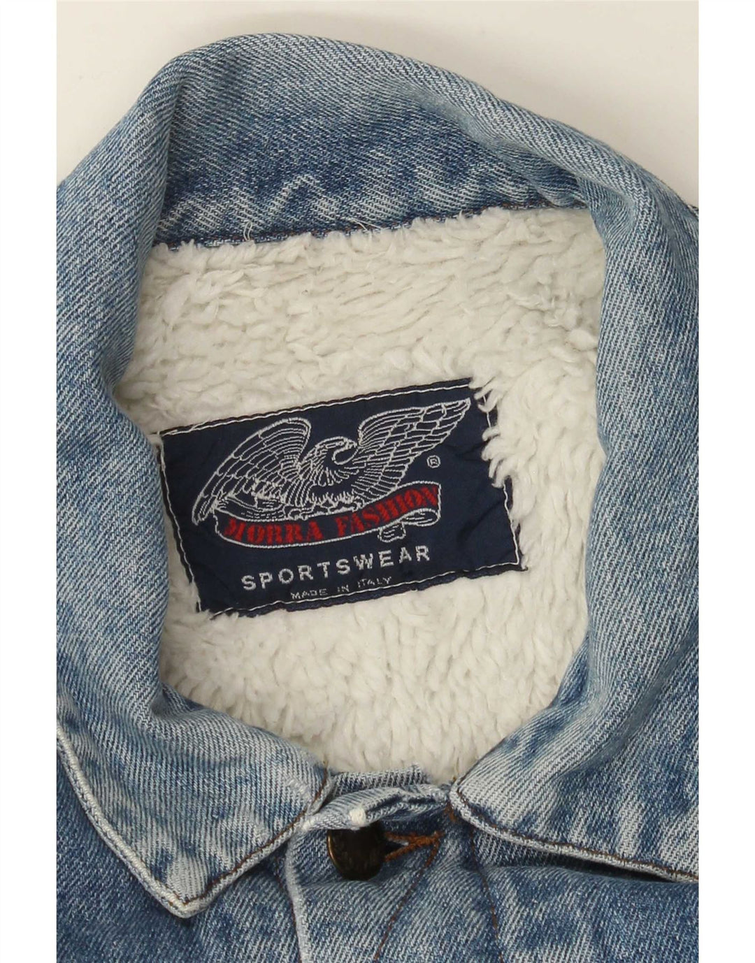 Vintage Ανδρικό τζιν Sherpa Jacket UK 40 Large Blue