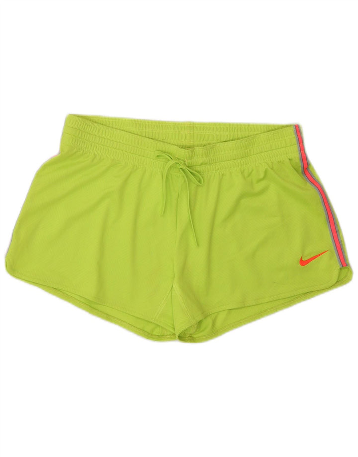 Γυναικείο αθλητικό σορτς Nike Dri Fit UK 14 Μεσαίο πράσινο πολυεστέρα
