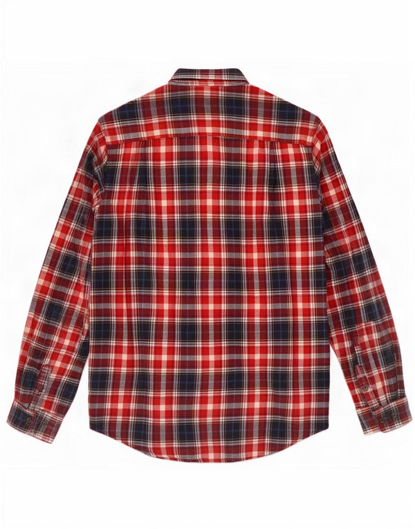 Ανδρικό φανελένιο πουκάμισο Superdry XL Red Check Cotton