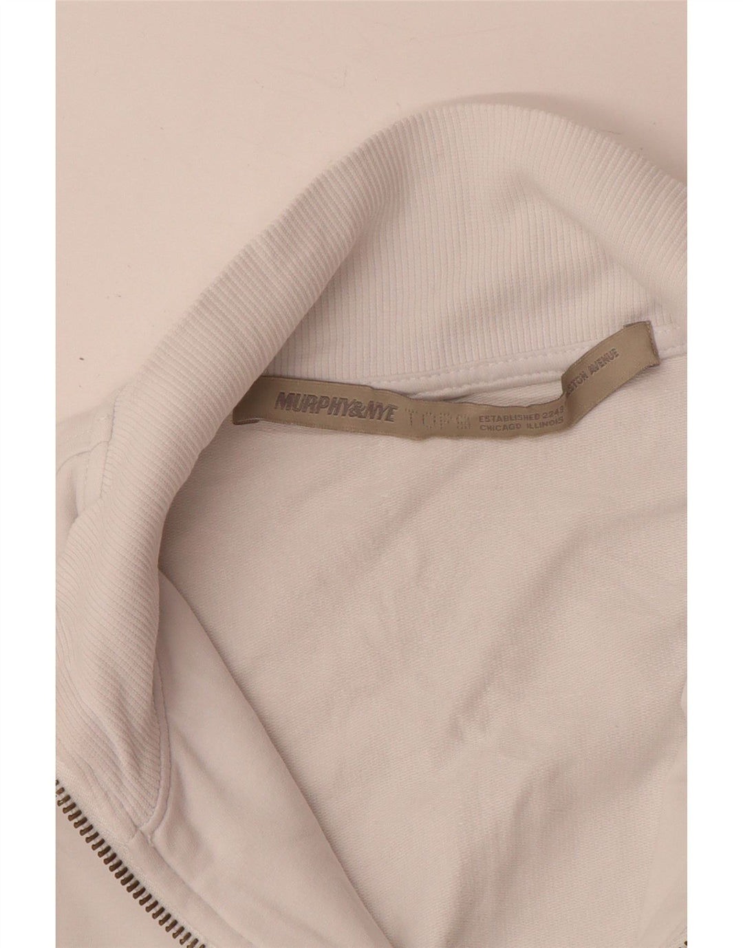 MURPHY & NYE Γυναικεία φόρμα φόρμας γραφικά Top Jacket UK 10 Small White