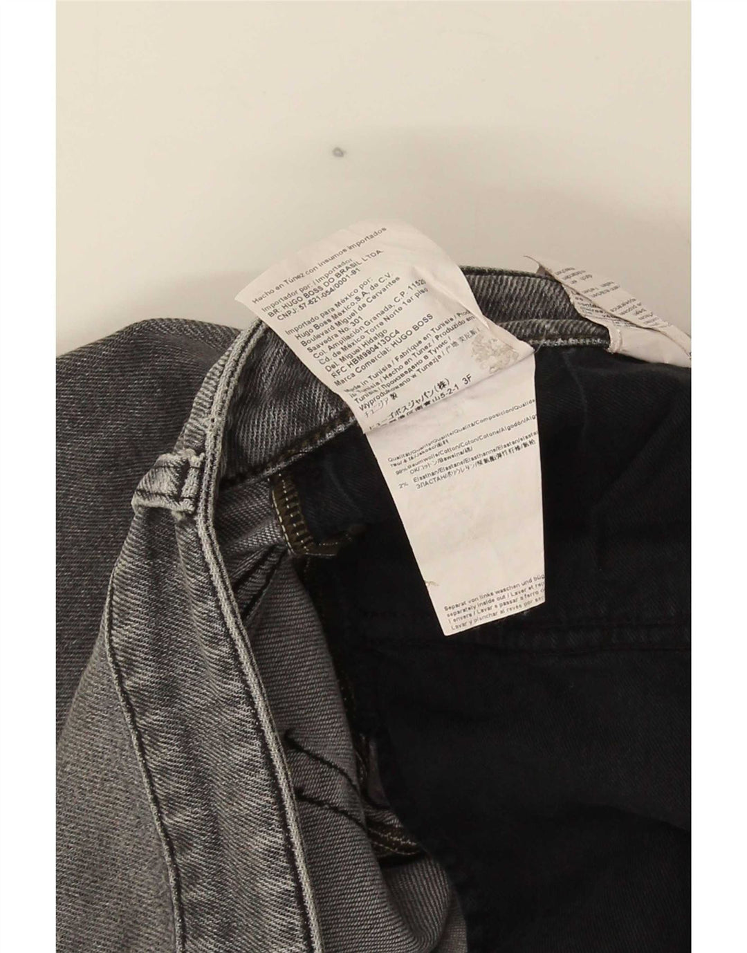 Ανδρικό τζιν Hugo Boss Slim W38 L34 Γκρι βαμβακερό