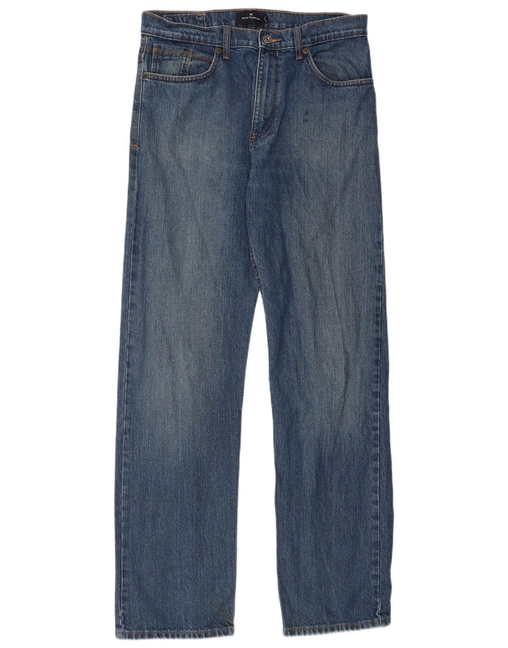 Ανδρικό τζιν Marks & Spencer Blue Harbor Straight W32 L33 Blue Cotton