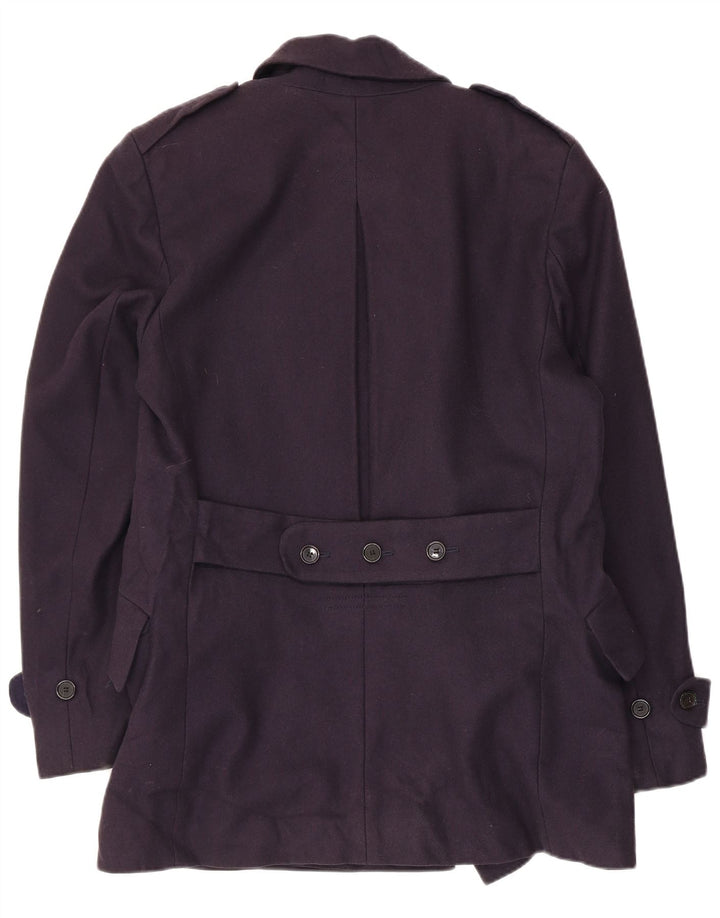 Γαλλική Connection Ανδρική καμπαρντίνα UK 38 Medium Navy Blue Virgin Wool