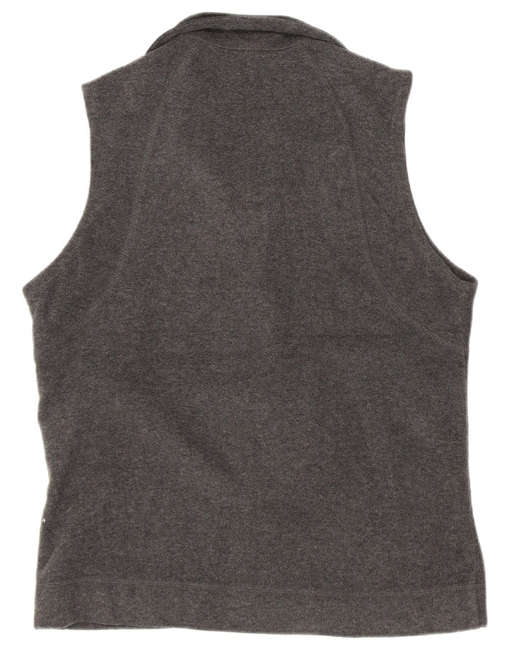 Columbia Womens Fleece Gilet UK 14 Medium Grey Polyester