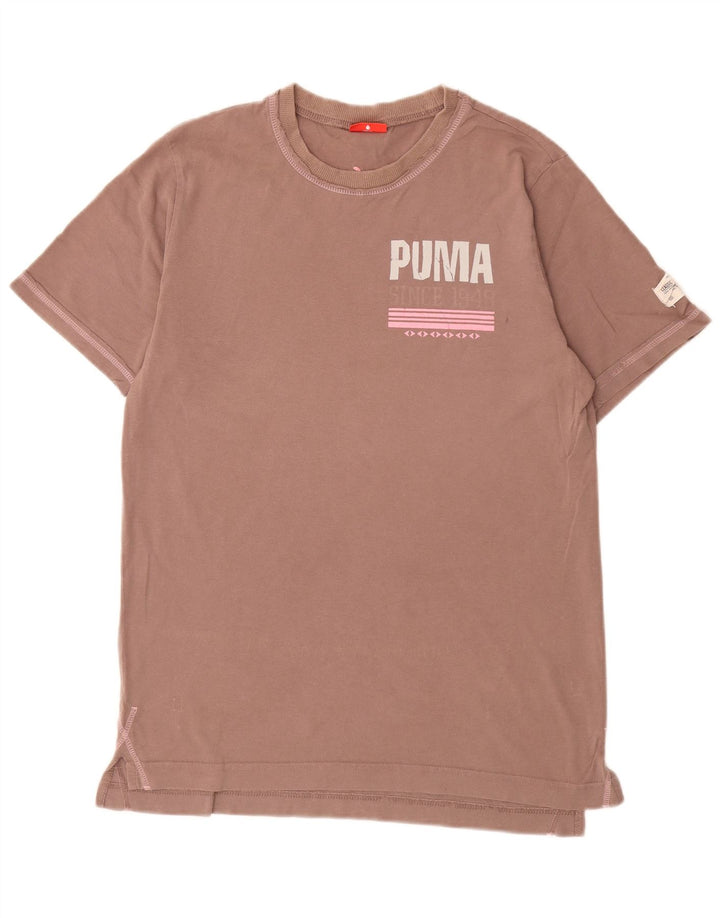 Γυναικείο γραφικό μπλουζάκι Puma Top UK 14 Μεσαίο καφέ
