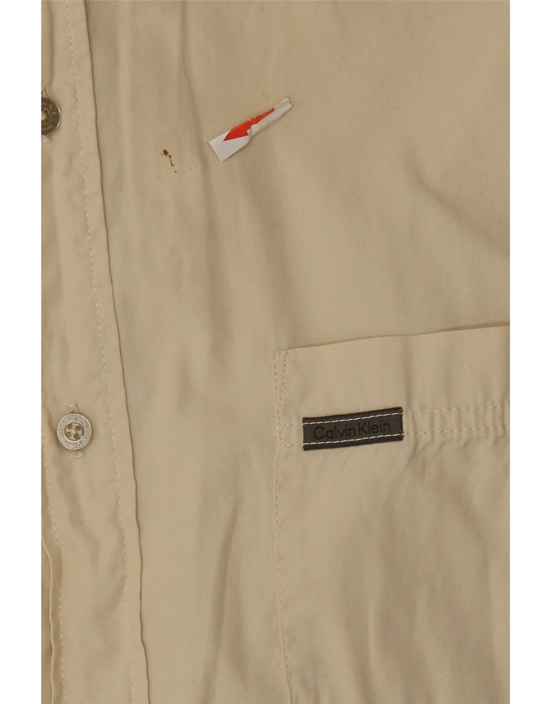 Ανδρικό πουκάμισο Calvin Klein Jeans XL Beige