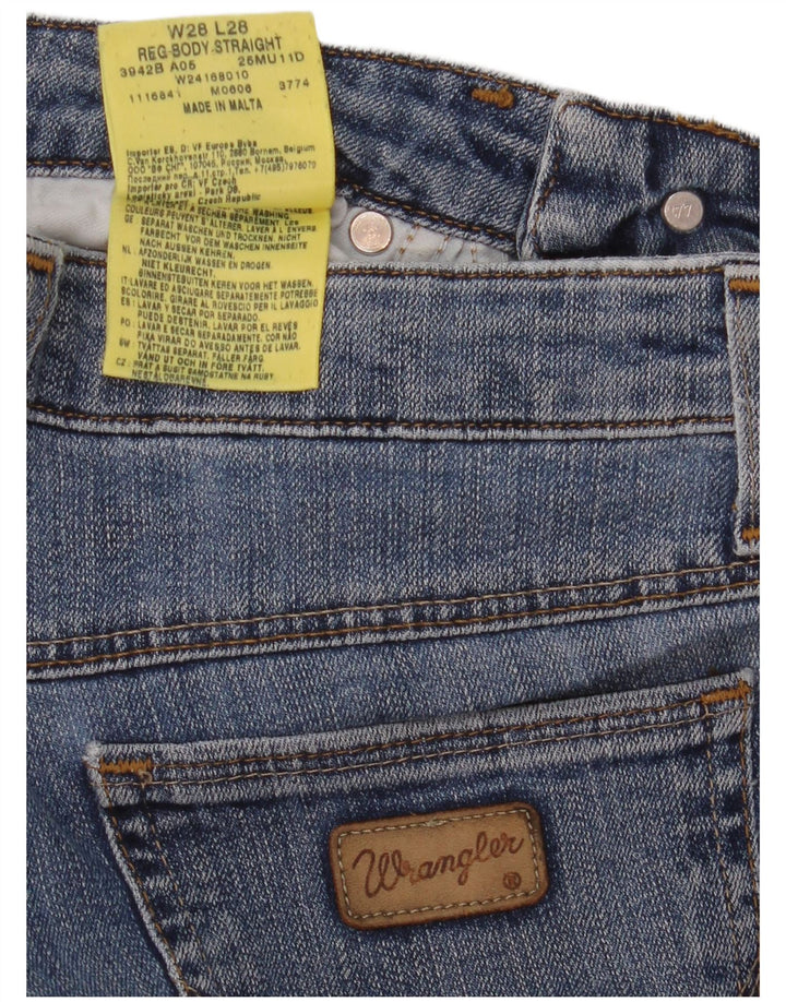Γυναικείο τζιν ίσιο WRANGLER W28 L28 Μπλε βαμβακερό
