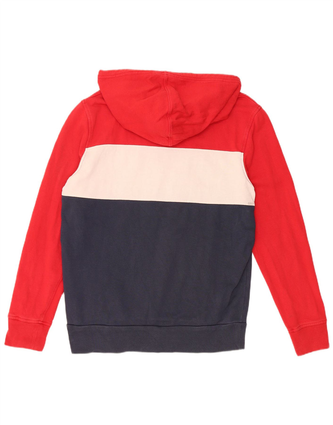 LEVI'S Mens Graphic Hoodie Jumper Medium Multicoloured Colourblock Cotton