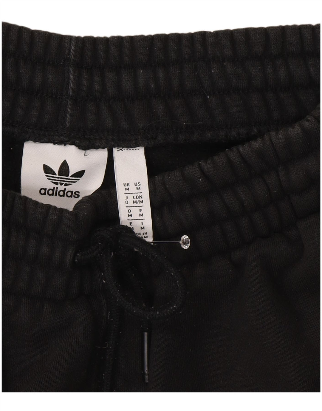 Ανδρικό αθλητικό σορτς Adidas, μεσαίο μαύρο βαμβακερό