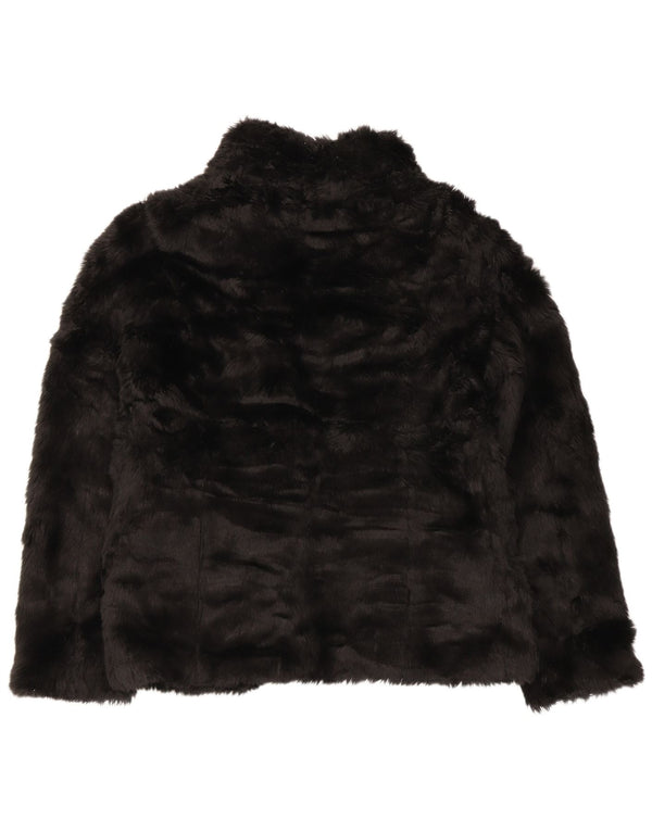 Topshop Γυναικείο Μπουφάν από Faux Fur UK 10 Small Black Acrylic
