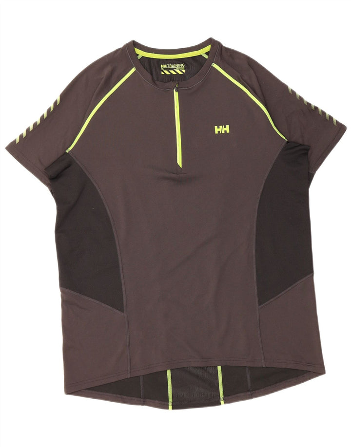 HELLY HANSEN Ανδρική φόρμα πουλόβερ με κοντό μανίκι Top XL Grey Colourblock