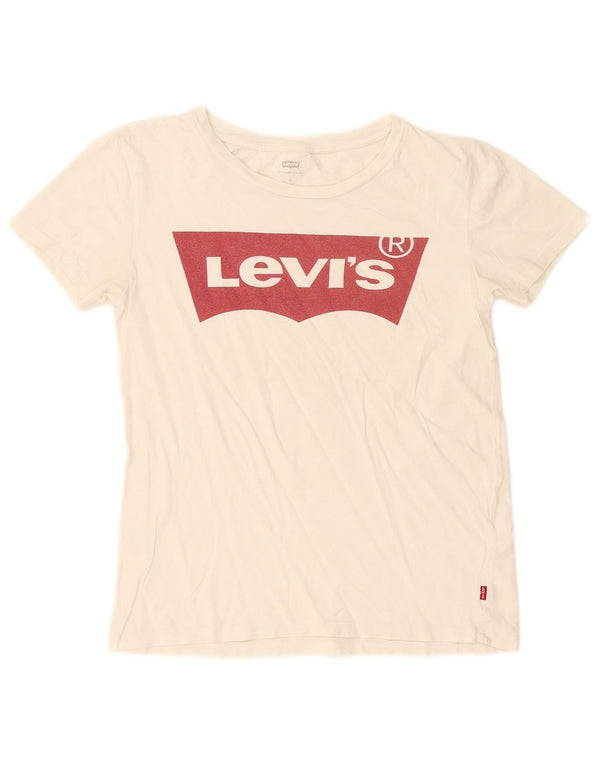 Γυναικείο γραφικό T-Shirt Levi's Top UK 6 XS White