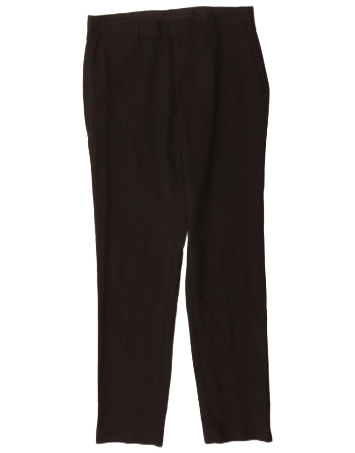 Marks & Spencer Ανδρικό Παντελόνι Κοστούμι Slim Fit W32 L33 Μαύρο πολυεστέρα