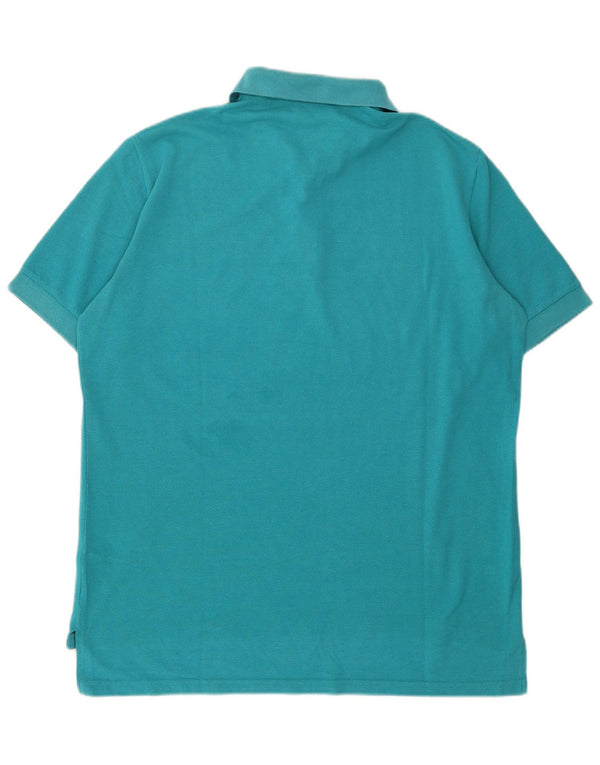 Adidas Ανδρικό Πόλο Μπλουζάκι UK 48 3XL Μπλε βαμβακερό