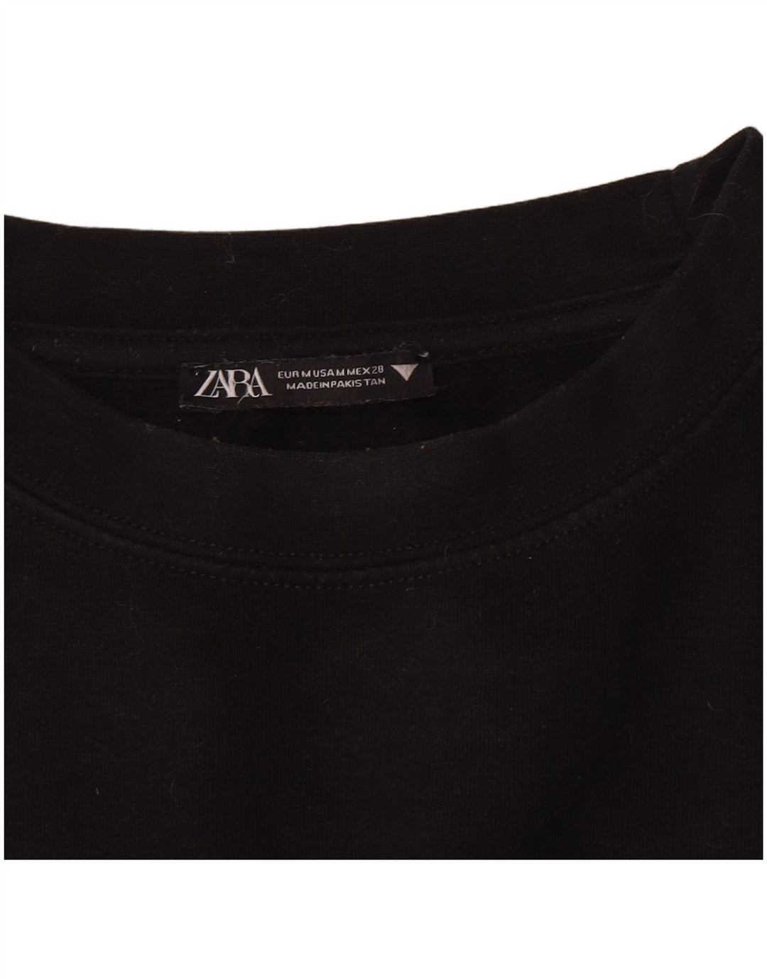 Zara Γυναικεία Φούτερ Jumper UK 14 Medium Black