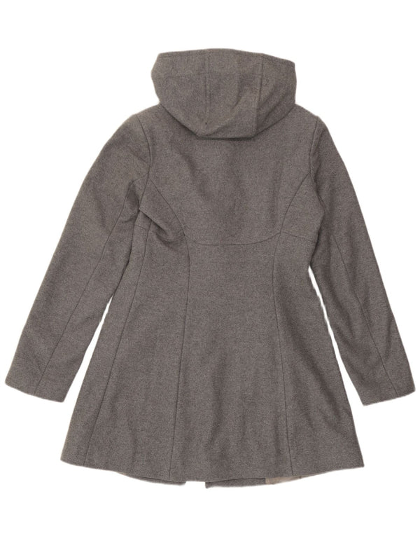Benetton Γυναικείο παλτό Duffle με κουκούλα IT 40 Small Grey Wool