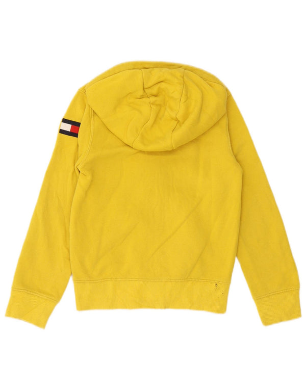 Tommy Hilfiger Boys γραφικό πουλόβερ με κουκούλα με φερμουάρ 6-7 ετών Small Yellow