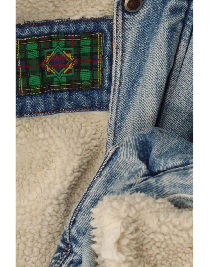 MASH Ανδρικό Sherpa Τζιν Μπουφάν UK 42 XL Μπλε Βαμβακερό