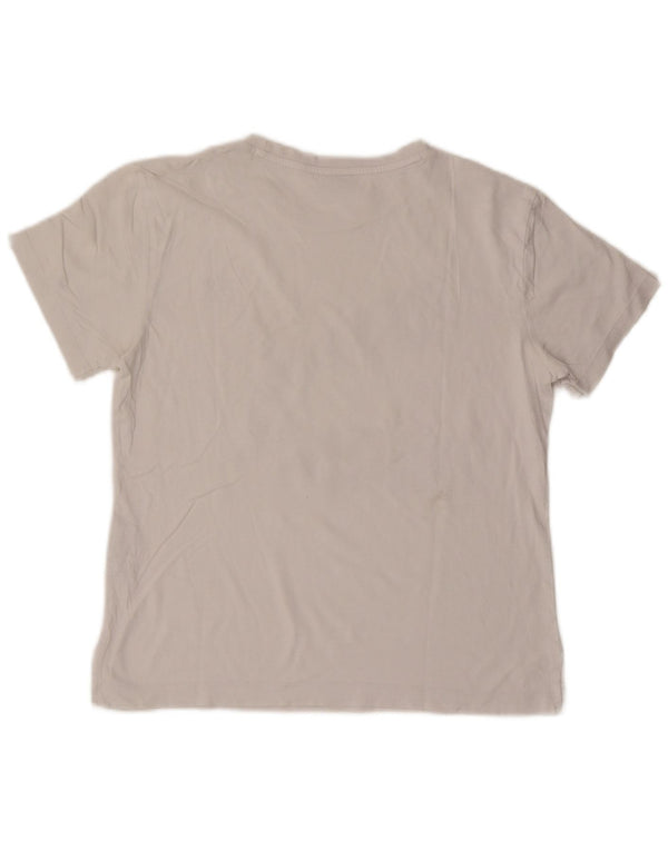 Γυναικείο γραφικό μπλουζάκι Puma Top UK 14 μεσαίο λευκό βαμβακερό