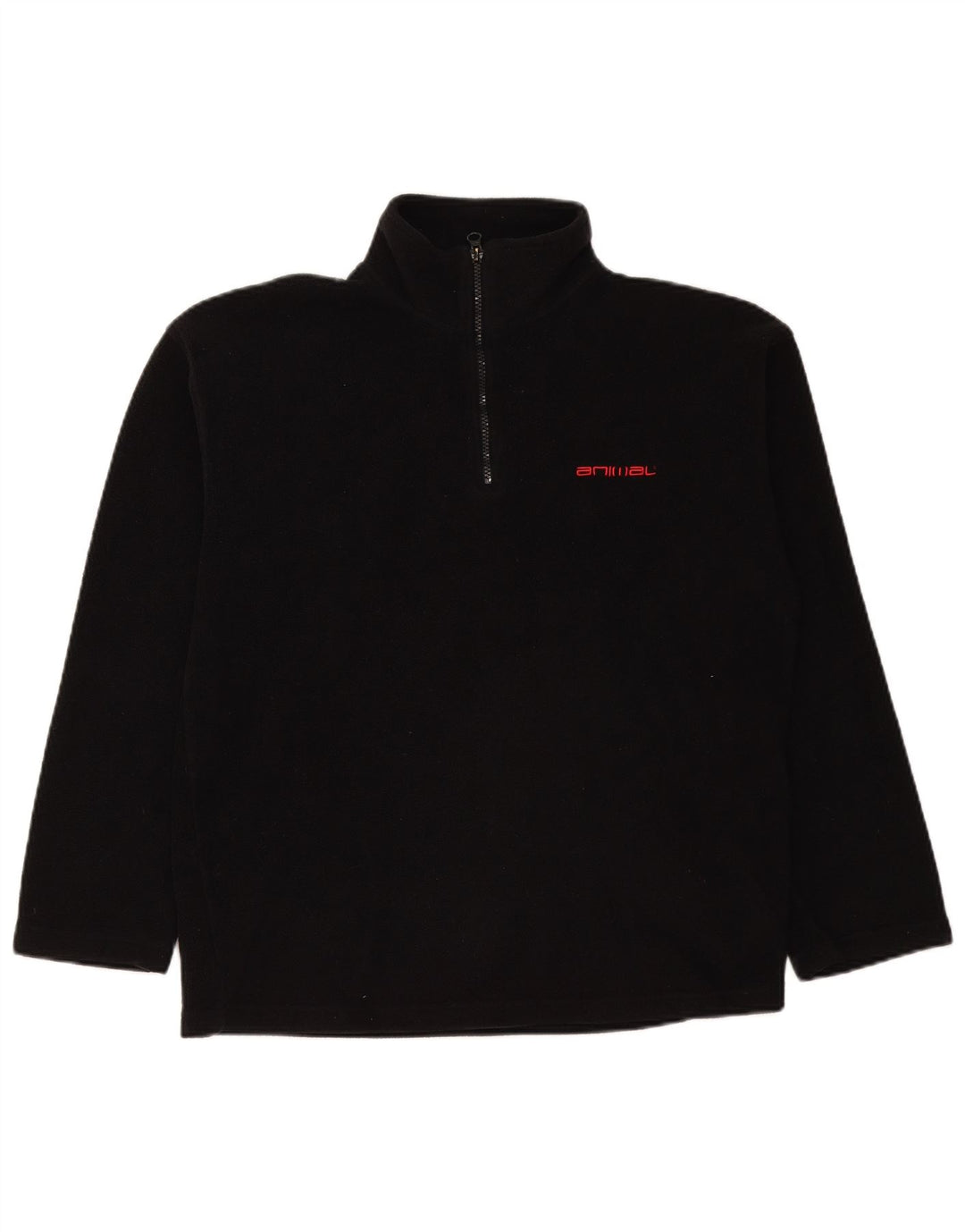 ANIMAL Ανδρικό φερμουάρ Fleece Jumper Μαύρο Πολυεστέρας