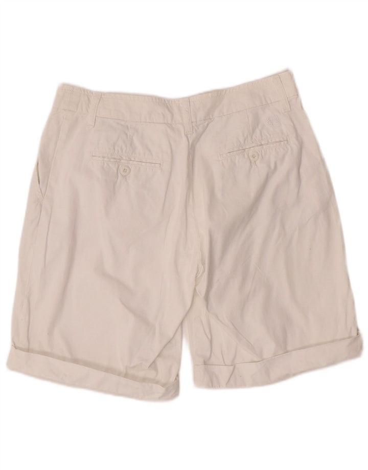 Fred Perry Γυναικείο σορτς Chino IT 44 Medium W30 Λευκό βαμβακερό