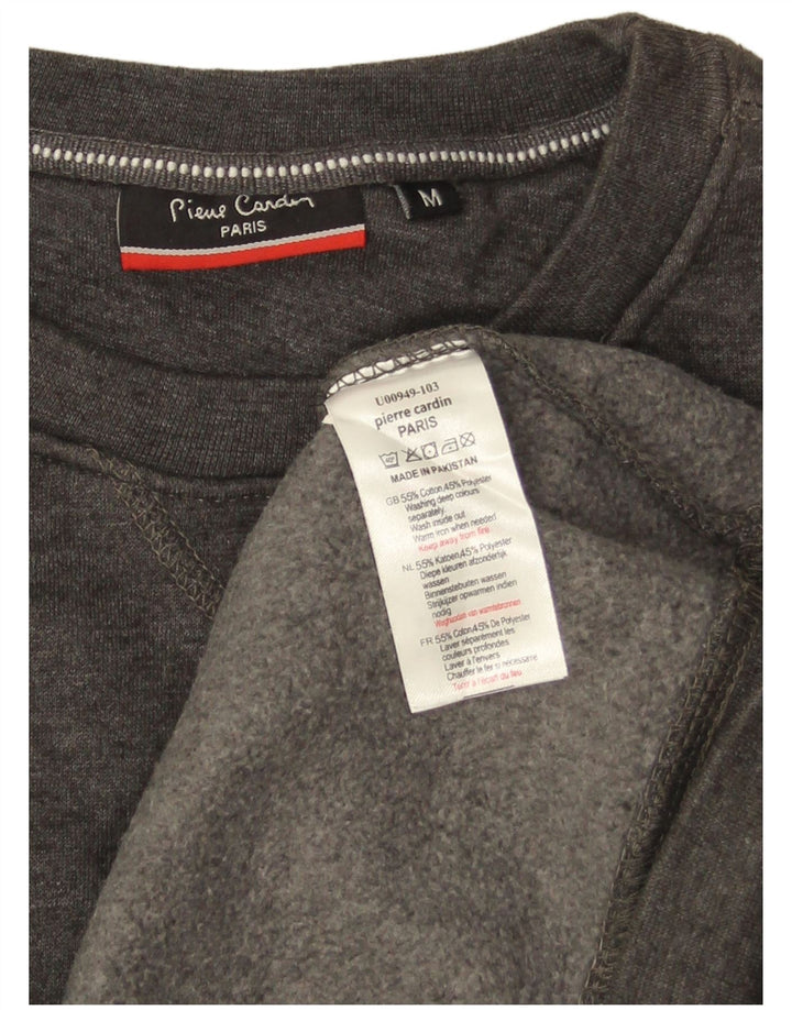 PIERRE CARDIN Ανδρικό φούτερ Jumper Μεσαίο γκρι βαμβακερό