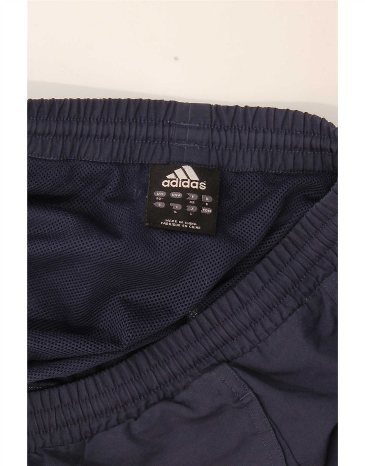 Ανδρικό αθλητικό σορτς Adidas μεγάλο μπλε μπλε χρώματος