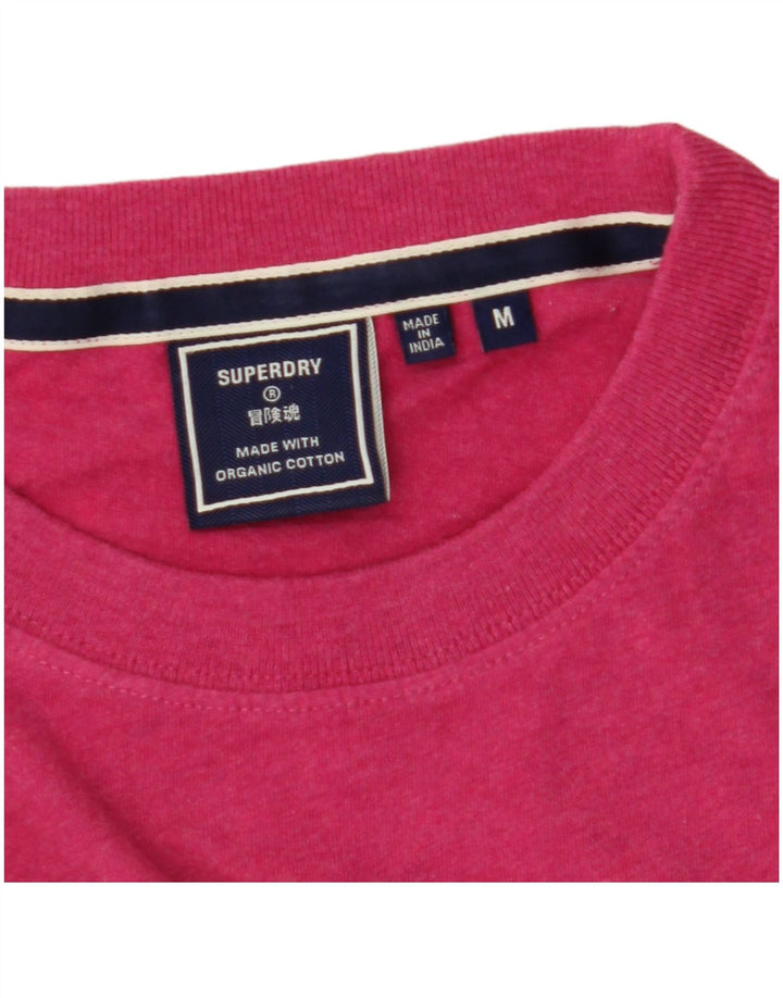 Ανδρικό T-Shirt Superdry Top Βαμβακερό μεσαίο ροζ φλύκταινας