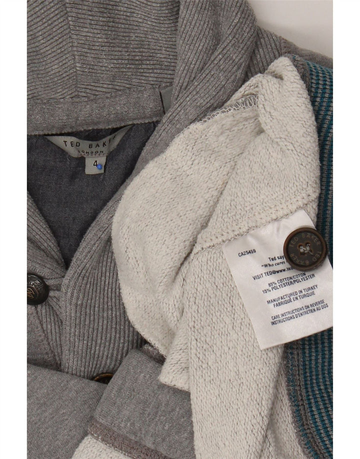 Ανδρική φόρμα Ted Baker Top Jacket Size 4 Large Grey Cotton