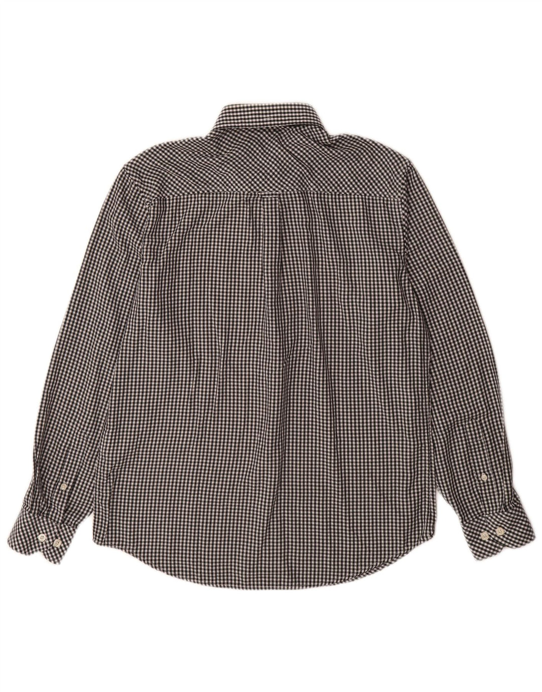 BEN SHERMAN Ανδρικό πουκάμισο Heritage Μεσαίο μαύρο βαμβακερό Gingham