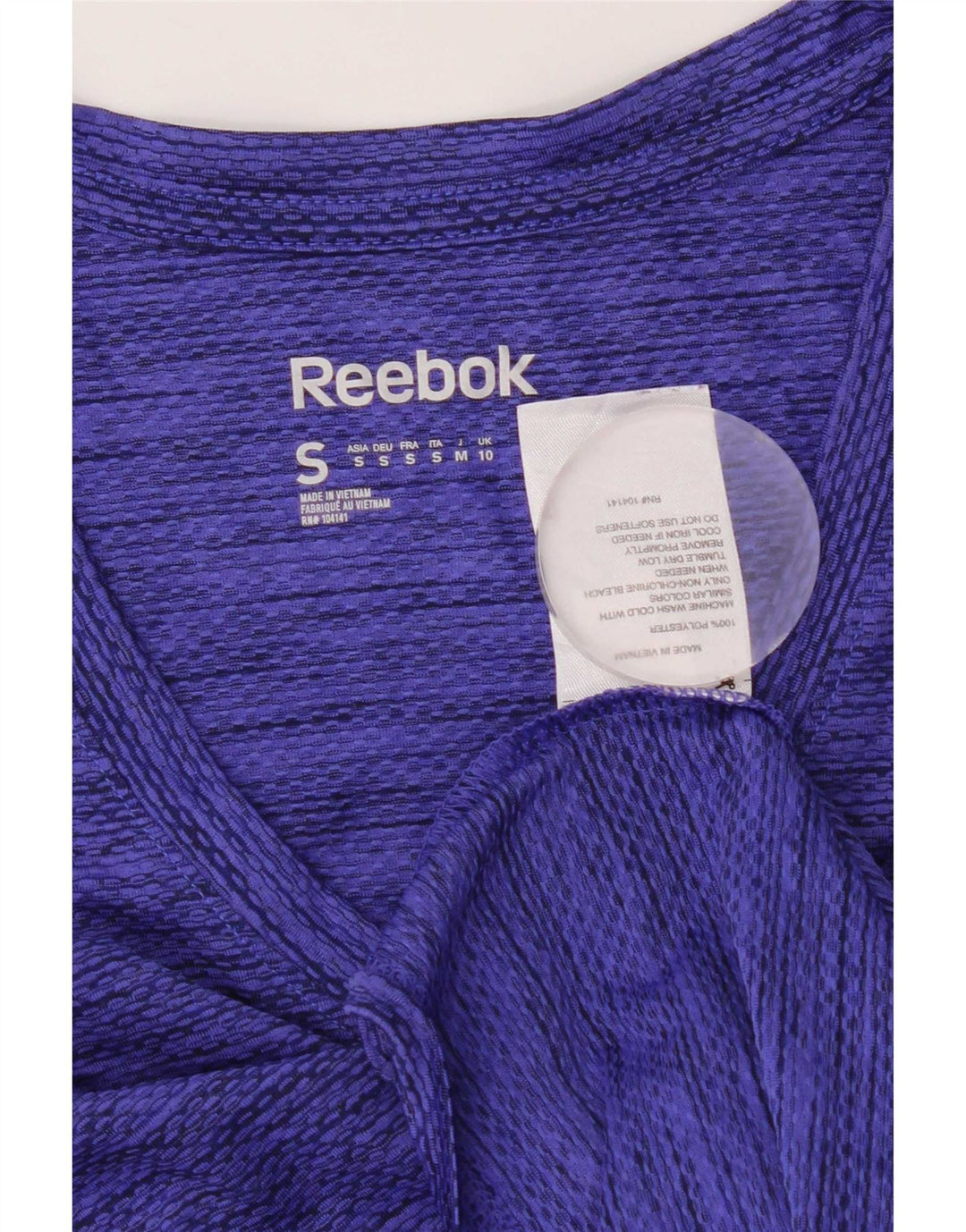 Γυναικείο μπλουζάκι Reebok Speedwick Top 10 Small Blue Flecked Polyester
