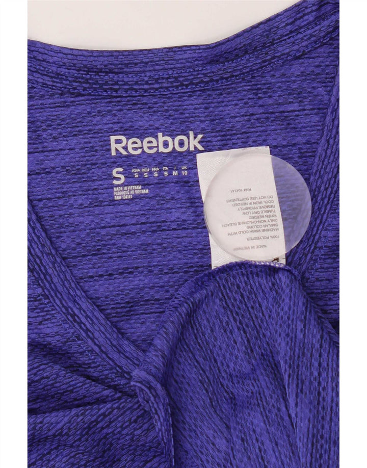 Γυναικείο μπλουζάκι Reebok Speedwick Top 10 Small Blue Flecked Polyester
