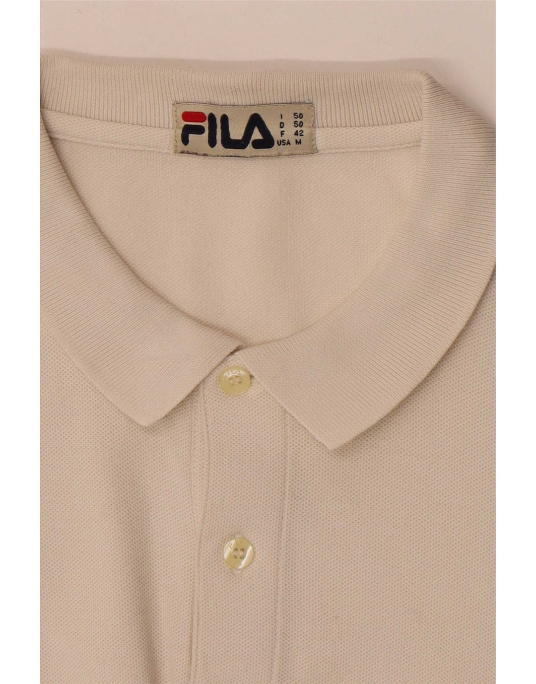 Fila Ανδρικό Πόλο Μπλουζάκι Μεσαίο Λευκό