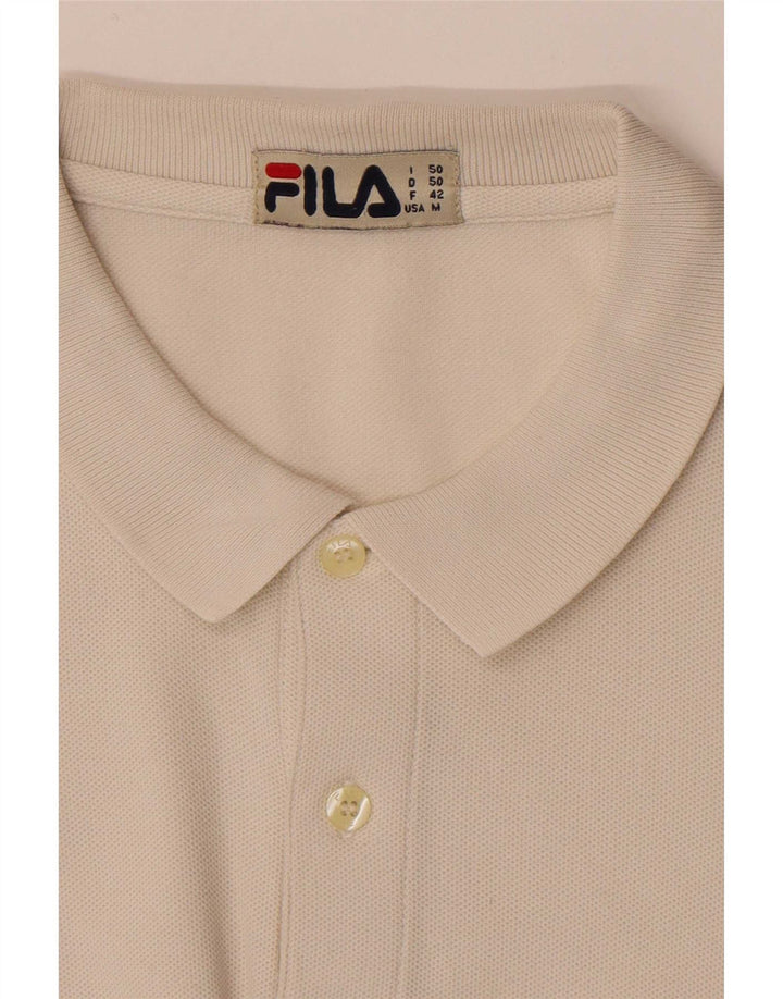 Fila Ανδρικό Πόλο Μπλουζάκι Μεσαίο Λευκό