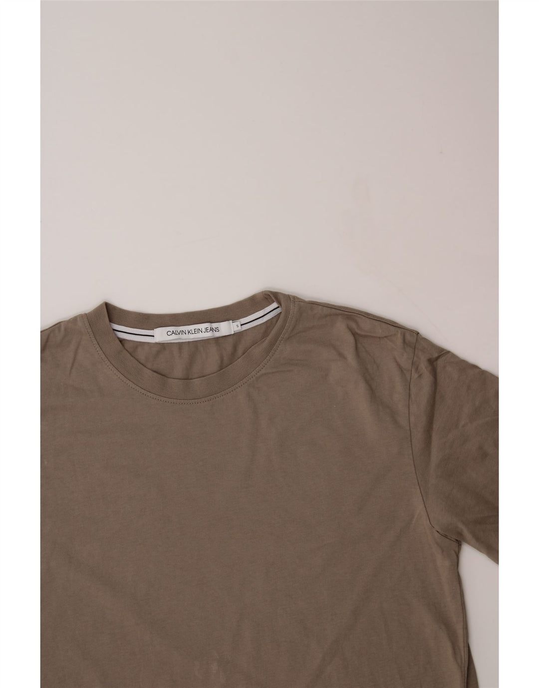 CALVIN KLEIN JEANS Mens T-Shirt Top Small Grey Cotton Vintage Calvin Klein Jeans and Second-Hand Calvin Klein Jeans from Messina Hembry 