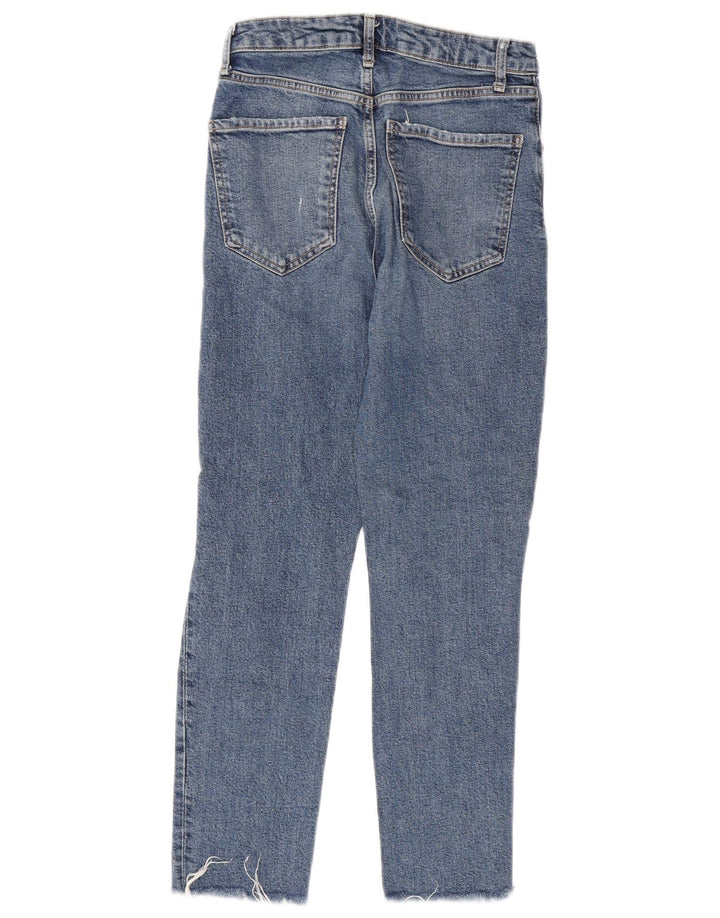 ZARA Womens Distressed Slim Jeans EU 36 XS W26 L26 Blue
